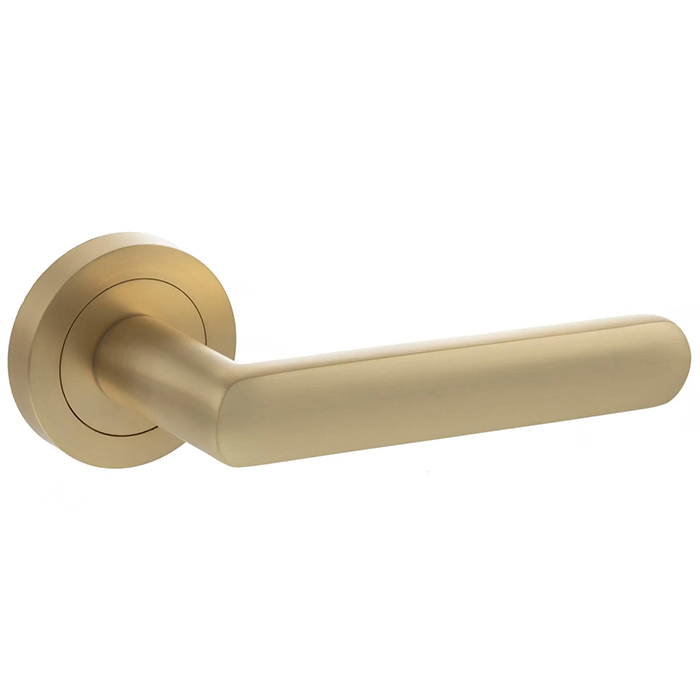 Atlantic Status Carolina Lever Door Handle On Round Rose