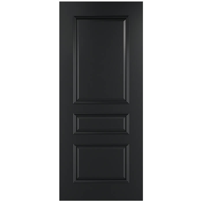 Deanta Windsor Pre-Finished Black 3-Panels Internal Door