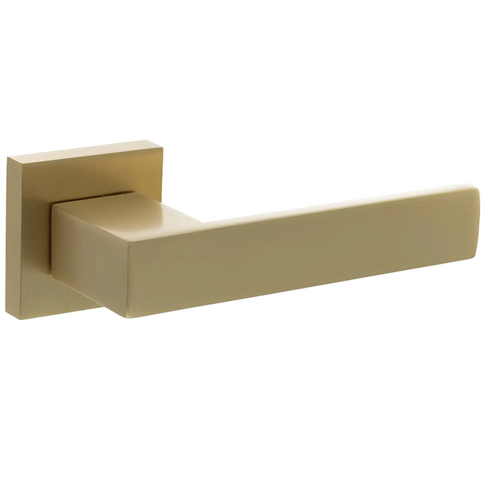 Atlantic Senza Pari Panetti Designer Lever Door Handle On Flush Square Rose