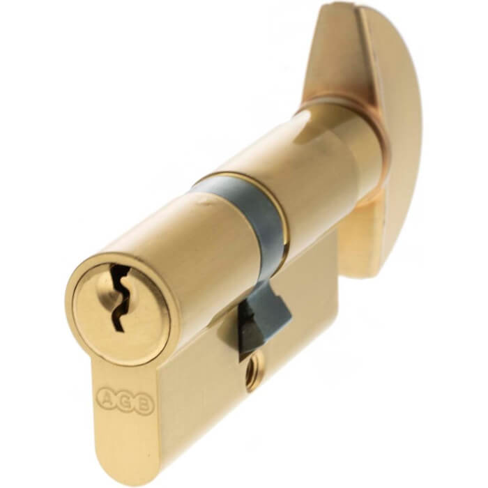 Atlantic AGB 60mm Euro Profile 5 Pin Cylinder Key to Turn 30-30mm