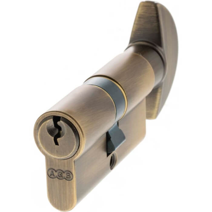 Atlantic AGB 60mm Euro Profile 5 Pin Cylinder Key to Turn 30-30mm