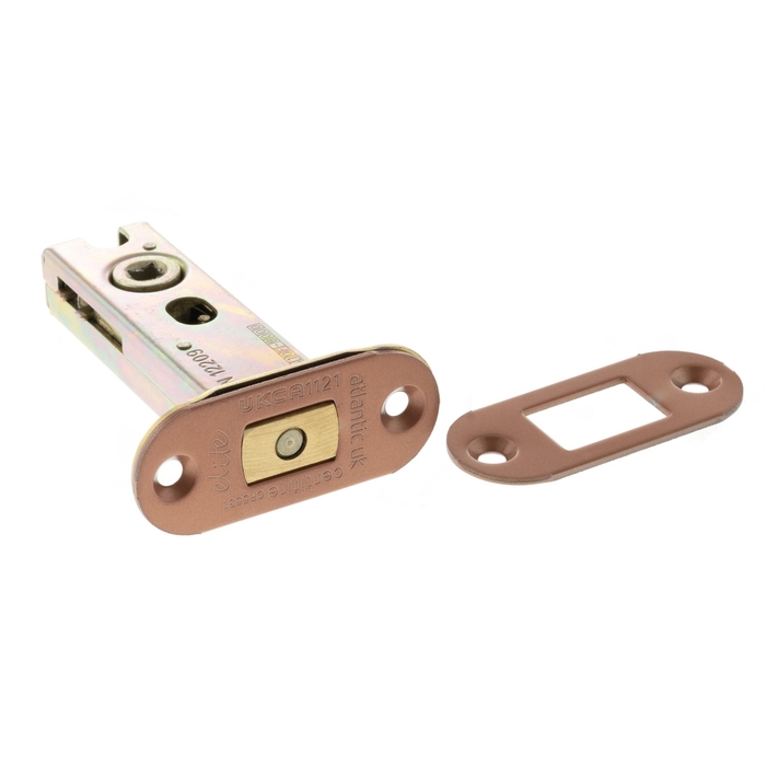 Atlantic 3 Inch Fire-Rated Bolt Through Radius Corner Tubular Deadbolt