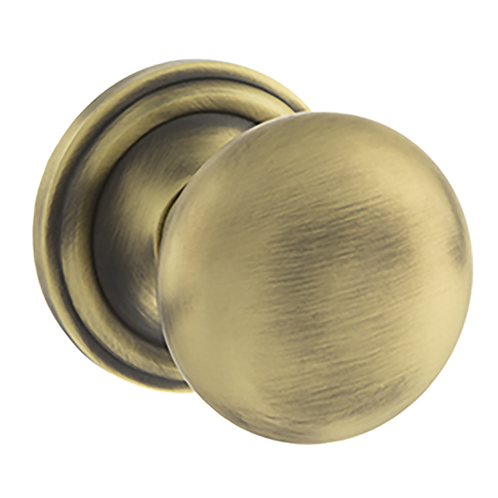 Atlantic Old English Harrogate Solid Brass Mushroom Mortice Knob On Concealed Fix Rose