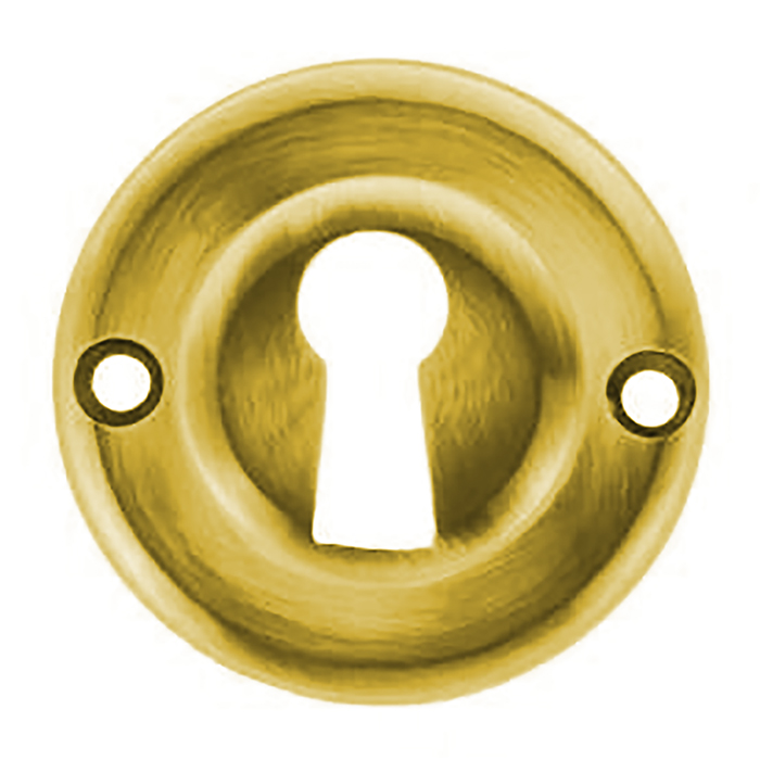 Atlantic Old English Solid Brass Open Key Hole Escutcheons