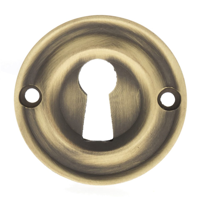 Atlantic Old English Solid Brass Open Key Hole Escutcheons