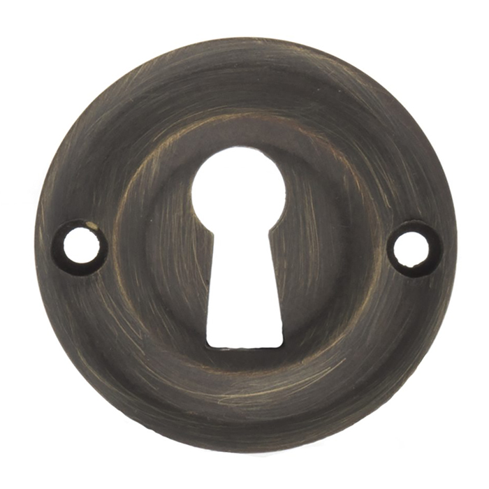 Atlantic Old English Solid Brass Open Key Hole Escutcheons