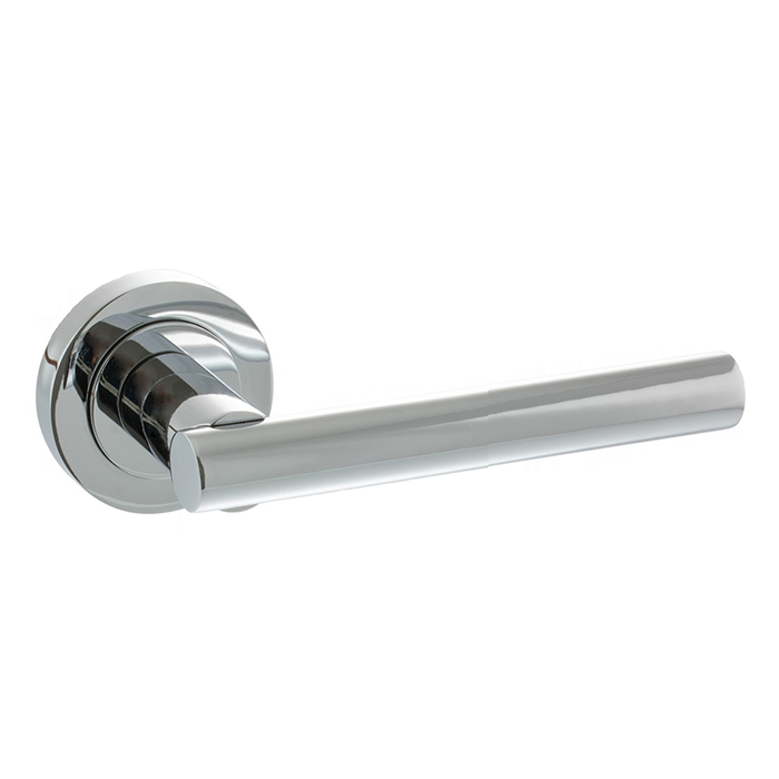 Atlantic Status Nebraska Lever Door Handle on Round Rose