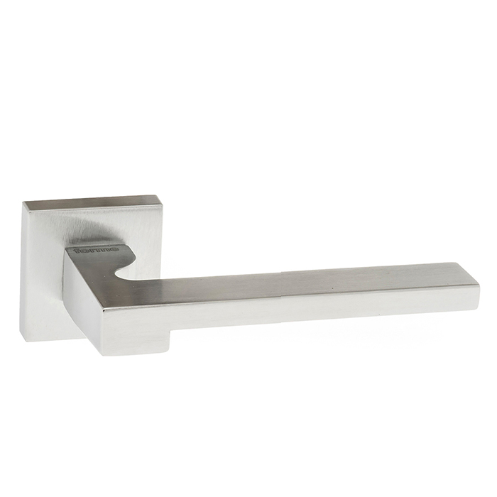 Atlantic Forme Ginevra Lever Door Handle On Minimal Square Rose