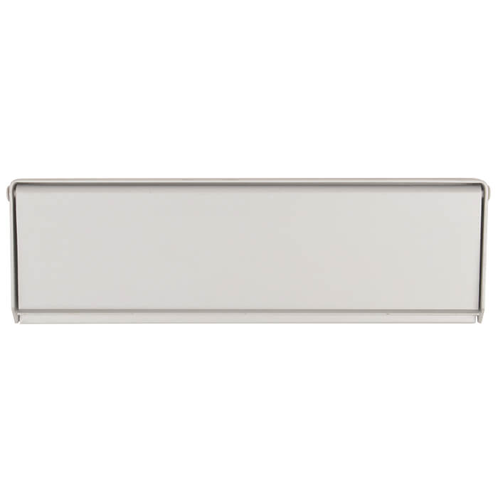 Dale Standard letter plate - Satin Anodised Aluminium