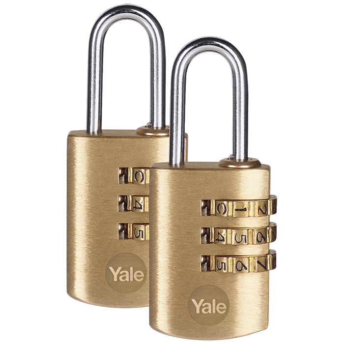 Yale Standard Security Brass Combination Padlock