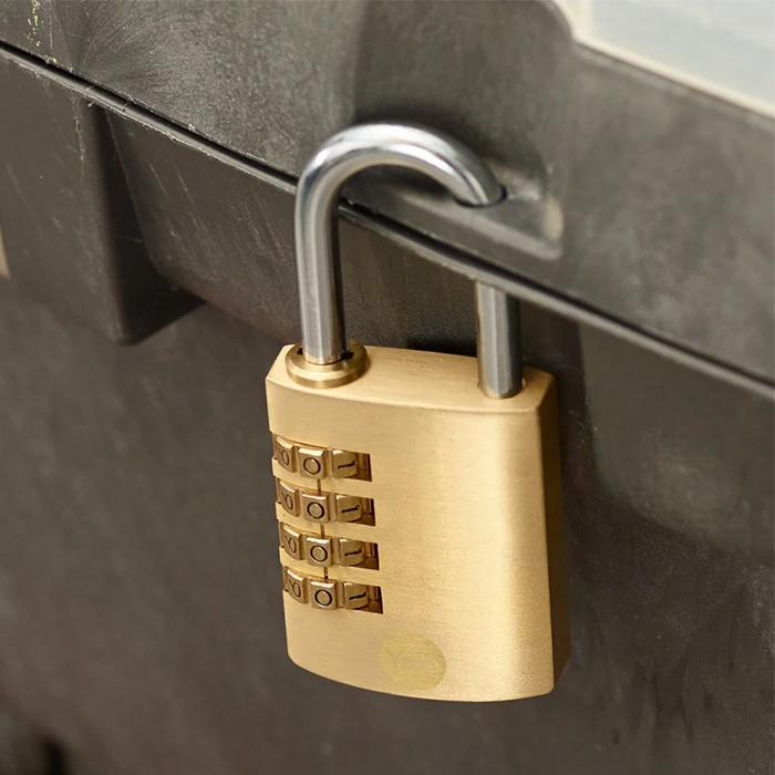 Yale Standard Security Brass Combination Padlock