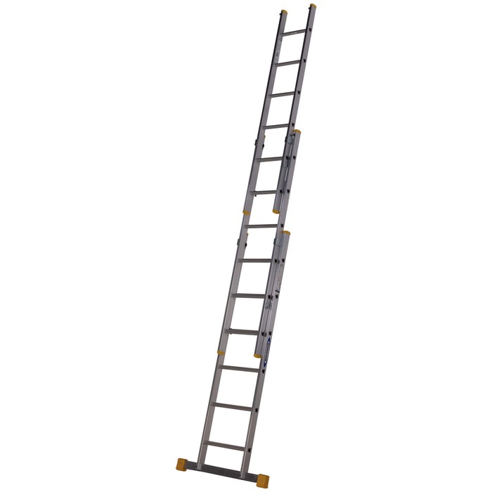 Werner Box Section 6 D-Rung Triple Extension Aluminium Ladder 1.85m