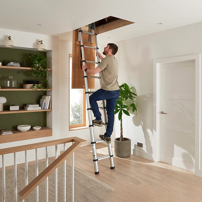 Werner Telescopic Loft Ladder - 2.6m