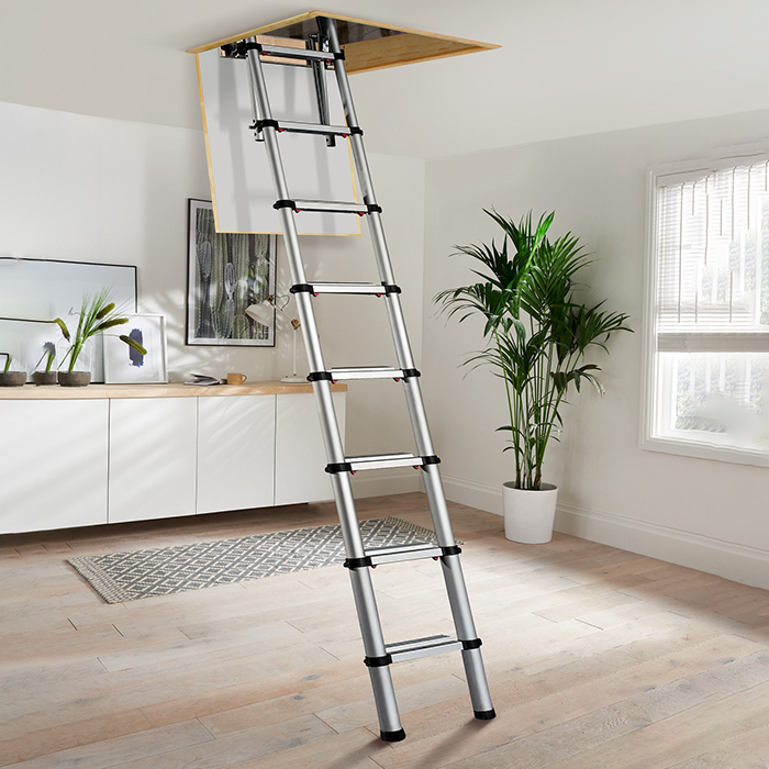 Werner Telescopic Loft Ladder - 2.9m