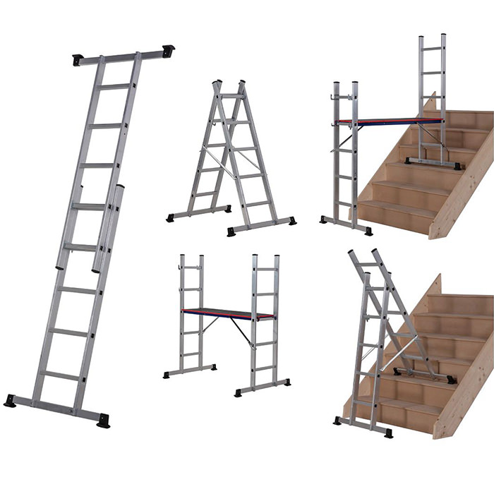 Werner 5-In-1 Combination Ladder with Platform