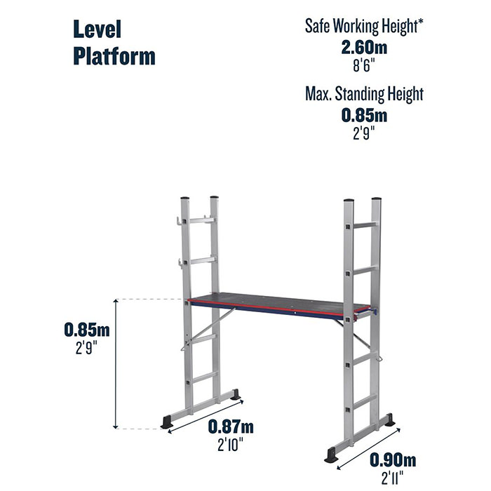 Werner 5-In-1 Combination Ladder with Platform