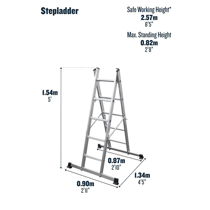 Werner 5-In-1 Combination Ladder with Platform