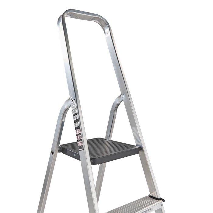 Werner 2 Tread High Handrail Aluminium Stepladders