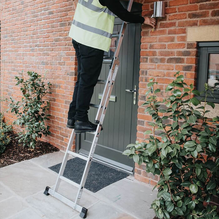 Werner 3 Way Combination Aluminium Stepladder