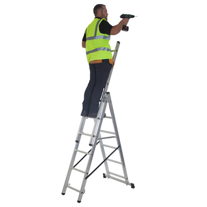 Werner 4 Way Combination Aluminium Stepladder