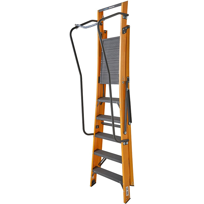 Werner Megastep 6 Tread Fibreglass Platform Ladder