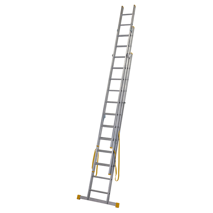 Werner 3.53m Box Section Triple Extension Plus X4 Aluminium Stepladders