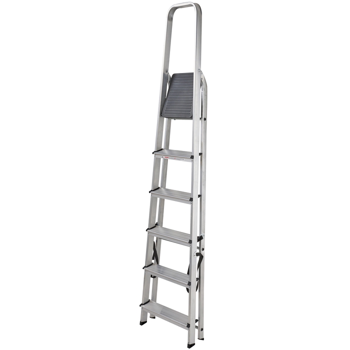 Werner 6 Tread High Handrail Aluminium Stepladders