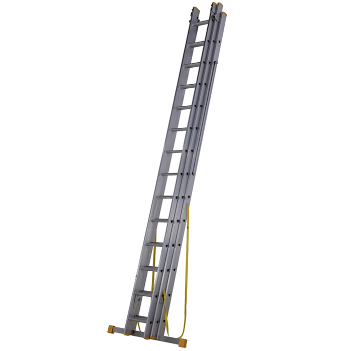 Werner 4.09m Box Section Triple Extension Plus X4 Aluminium Stepladders