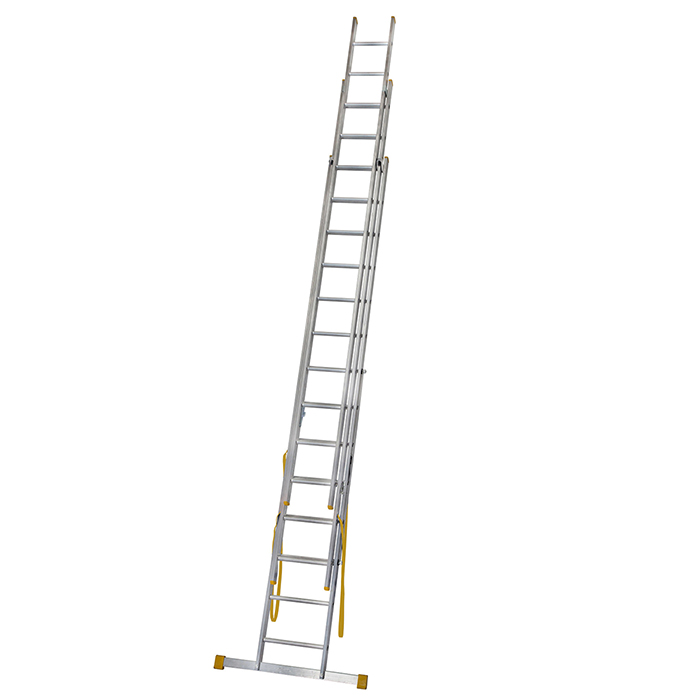 Werner 4.09m Box Section Triple Extension Plus X4 Aluminium Stepladders