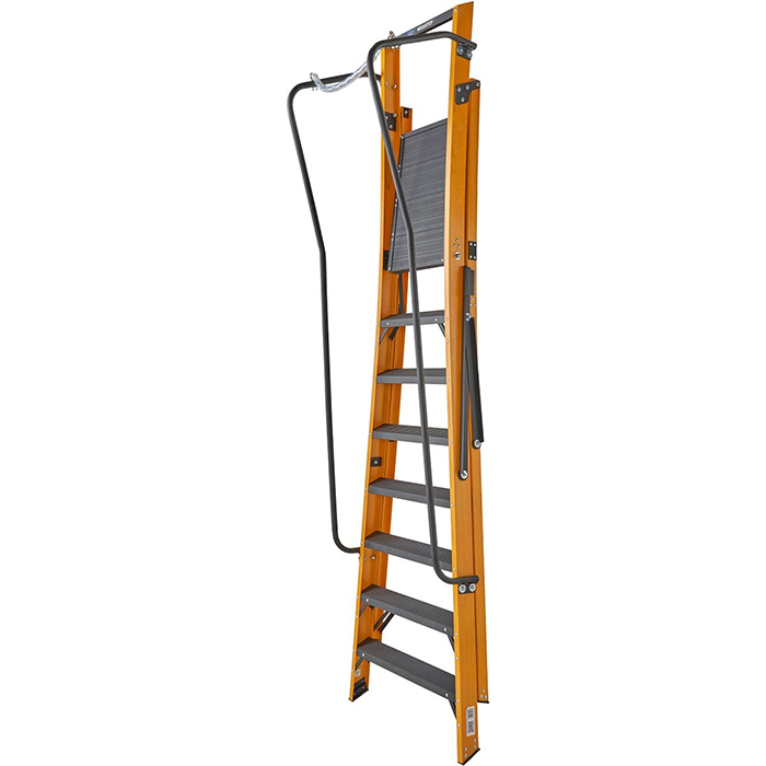 Werner Megastep 8 Tread Fibreglass Platform Ladder