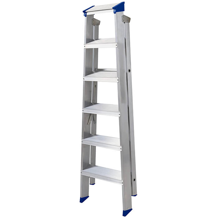 Werner Mastertrade Swingback Aluminium Stepladders - 6 Tread