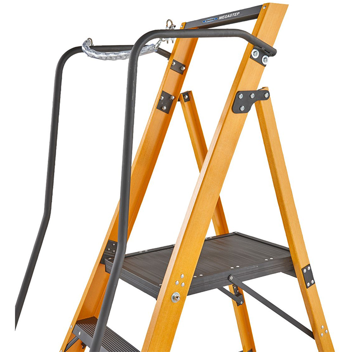 Werner Megastep 2 Tread Fibreglass Platform Ladder