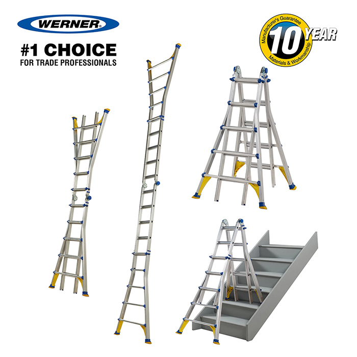 Werner 4 x 5 - 4 Way Telescopic Multi-Purpose Ladder 5.10m