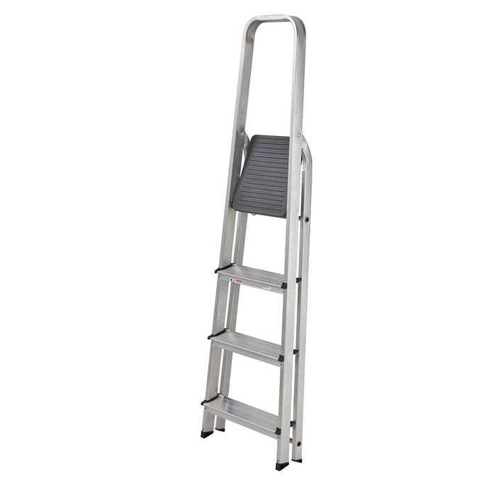 Werner 4 Tread High Handrail Aluminium Stepladders