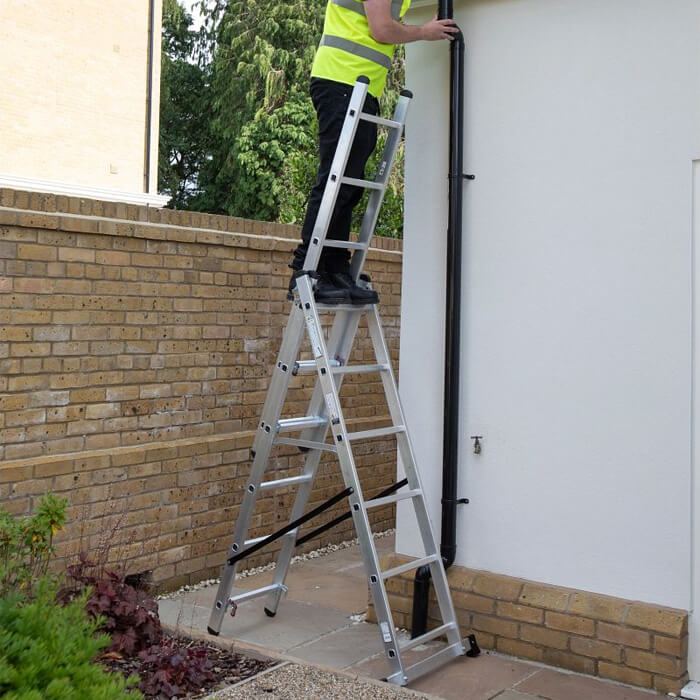 Werner 4 Way Combination Aluminium Stepladder