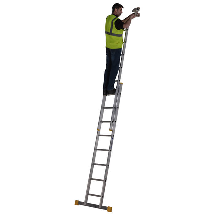 Werner Box Double Section 2.42 Metre Aluminium Extension Ladder