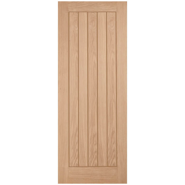 LPD Belize Internal Door with 5 Panel - Unfinished Oak