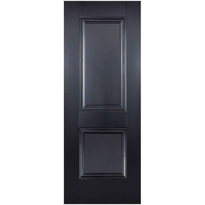 LPD Arnhem Internal Door with 2 Panel - Black Primed