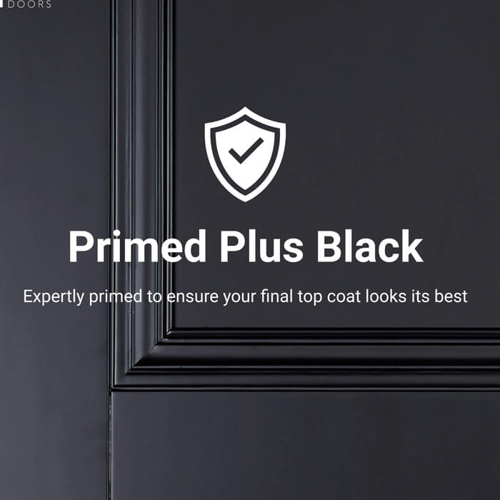 LPD Arnhem Internal Door with 2 Panel - Black Primed