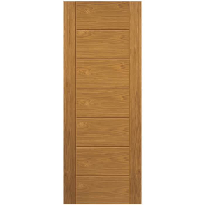 JB Kind Palomino Internal Fire Door with 7 Panel - Prefinished Oak