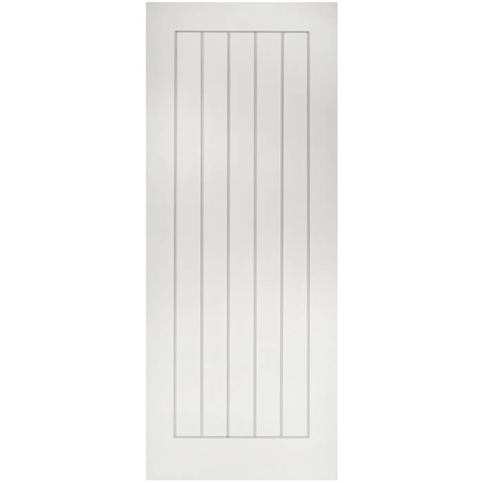 Deanta Ely Internal Fire Door with 1 Panel - White Primed