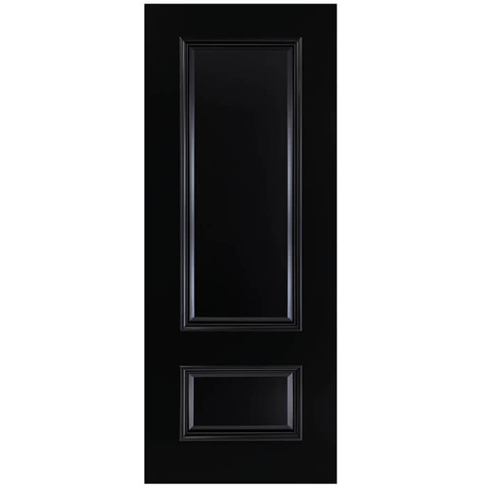 Deanta Sandringham Internal Fire Door with 2 Panel - Prefinished Black