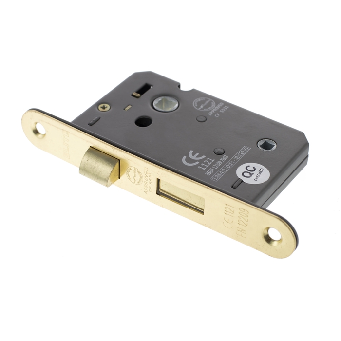 Atlantic 2.5 Inch CE Marked Radius Corner Bathroom Lock