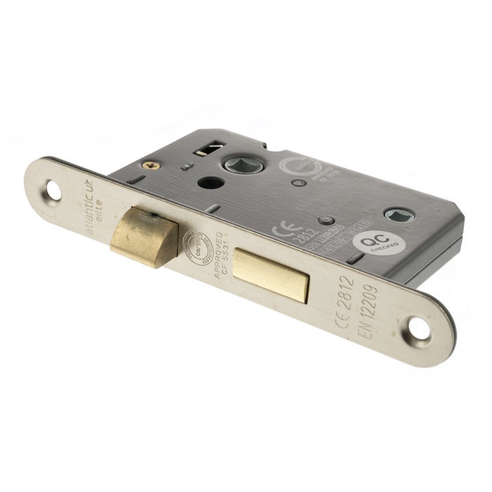 Atlantic 2.5 Inch CE Marked Radius Corner Bathroom Lock