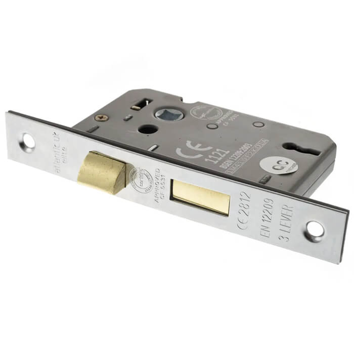 Atlantic Elite CE Certifire 3 Lever Key Sashlock 3 Inch