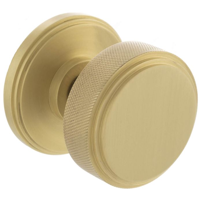 Atlantic Millhouse Brass Harrison Brass Knurled Mortice Knob On Concealed Fix Rose