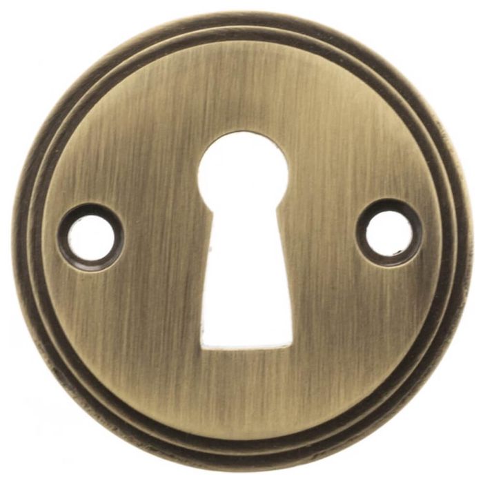 Atlantic Millhouse Brass Solid Brass Open Key Hole Escutcheons