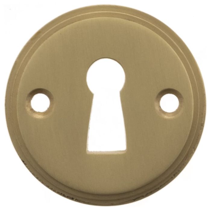 Atlantic Millhouse Brass Solid Brass Open Key Hole Escutcheons