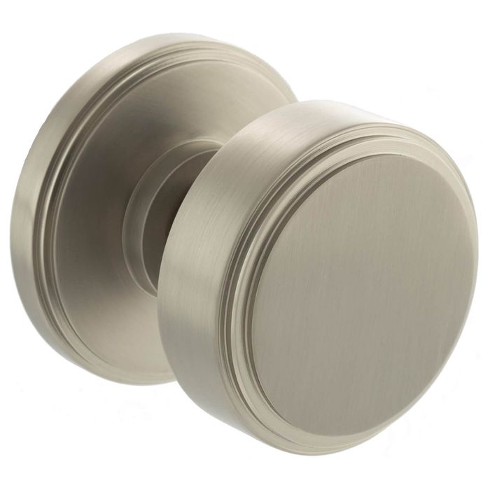 Atlantic Millhouse Brass Boulton Solid Brass Stepped Mortice Knob On Concealed Fix Rose