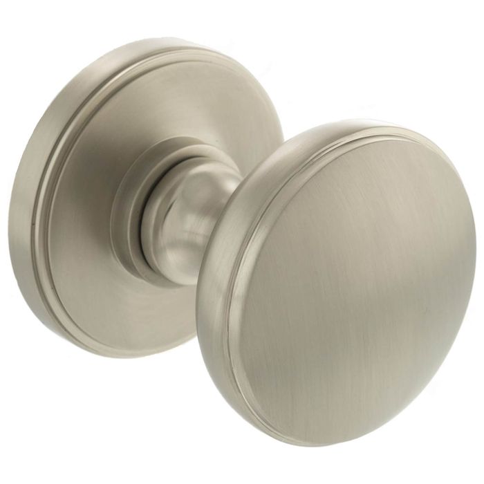 Atlantic Millhouse Brass Edison Solid Brass Domed Mortice Knob On Concealed Fix Rose